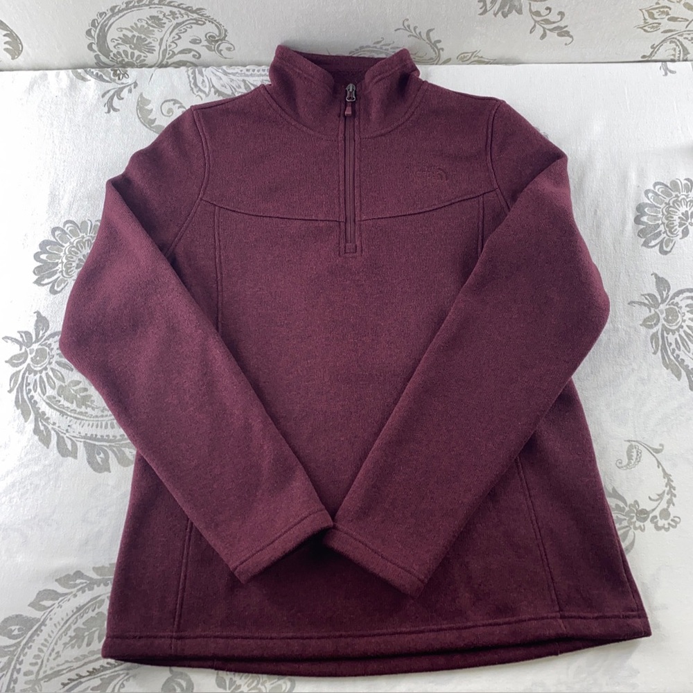 The North Face‎ Glacier 1/4 Zip Knit Fleece Pullover Sweater